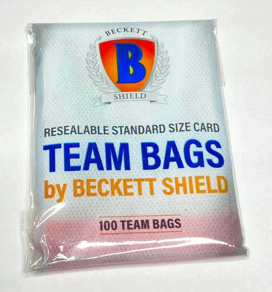 Beckett Shield Resealable Team Bags 100 200 400 500 1000 2500 10000 YOU PICK