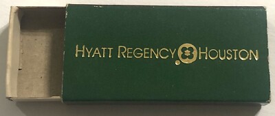 Vintage Empty Matchbook Box Cover - Hyatt Regency Hotel Houston, TX      B