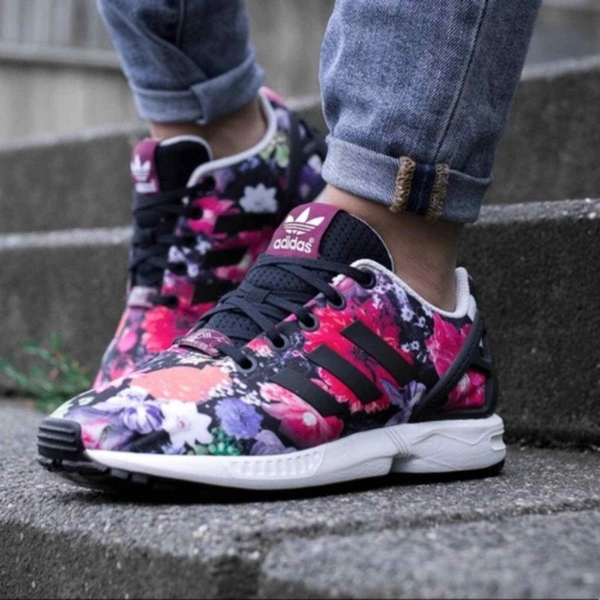 Adidas Torsion ZX Flux Ortholite Floral Sneakers |