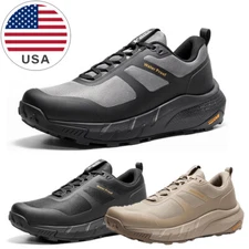 NORTIV 8 Men's Waterproof Hiking Shoes Lightweight Walking Sneakers Arch Support