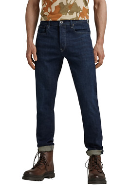 G-Star Herren Jeans 3301 Slim Fit - Blau - Worn In Deep Marine W29-W40 Stretch