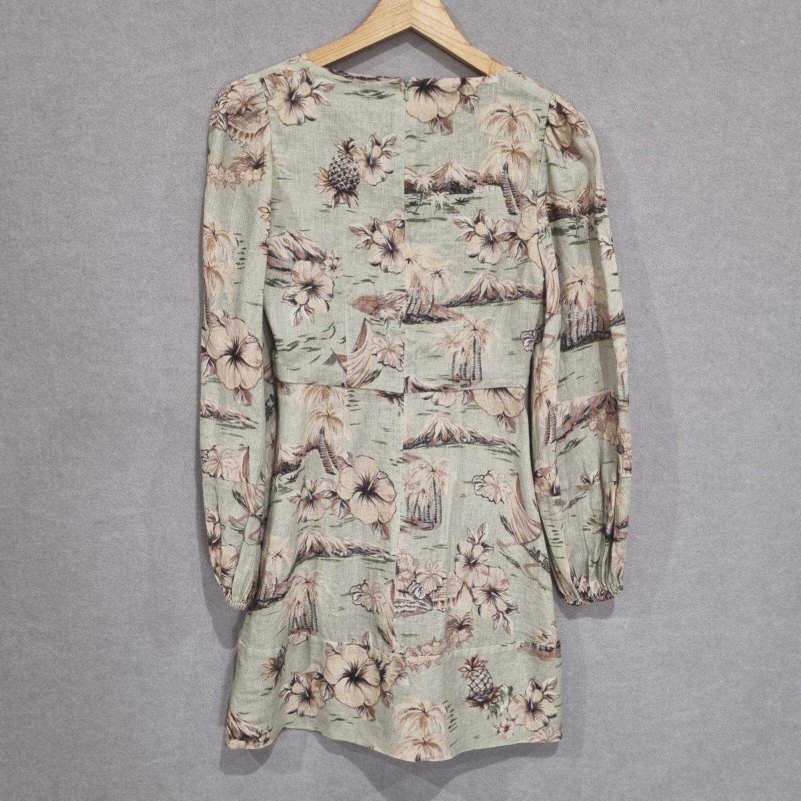 Zimmermann Dress  Sz 2 AU12 UK 12 US 8 IT 44 FR 40 WAYFARER Green Floral A line