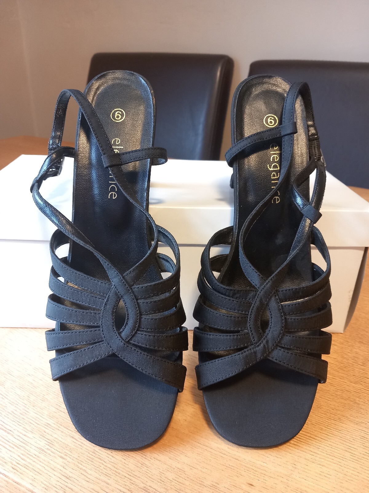 Ladies Strappy Sandals Size 6 eBay
