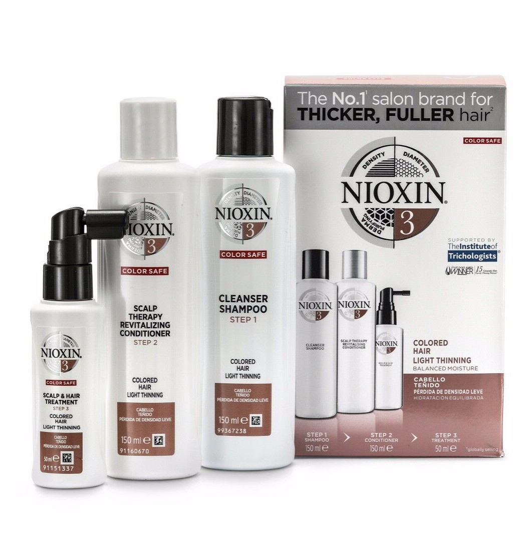 Nioxin kit sistema 3 Shampoo Conditioner Lozione TRATTAMENTO ANTICADUTA