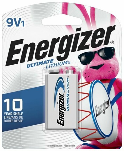 1 Pack Energizer 9 Volt 9V Ultimate Lithium Battery Exp. 2030 - Afbeelding 1 van 1