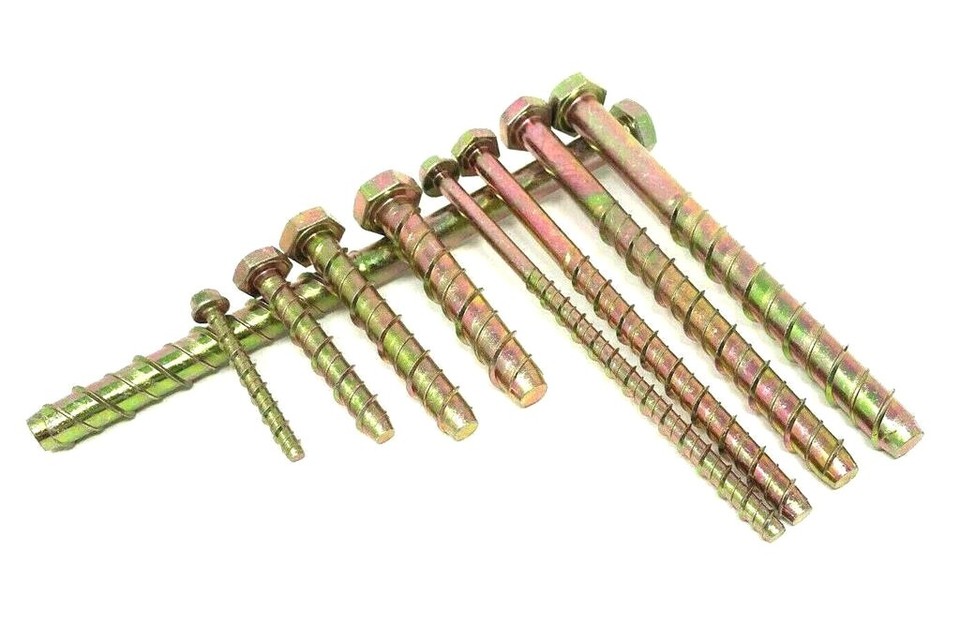 Thunder Bolts Hex Head Self-Tapping Concrete Screws - Pack Of 10, Multi-Fix