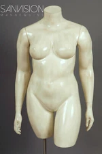 Curvy PLUS SIZE female Mannequin Dress form Torso Oversize Schaufensterpuppe NEW