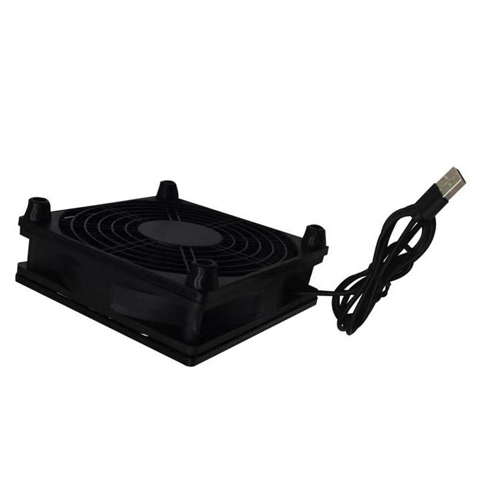 120mm USB Cooling Fan External Desktop Cooler Stand 2500RPM for Router Modem PC - Image 2 of 4