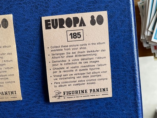 PANINI EUROPA 80 FIGURINA CON VELINA ORIGINALE N 185 ESPANA CUNDI *** - Bild 2 von 2