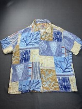 Jams World Shirt Mens XL Sea Breeze Beach Button Up Rayon Coastal