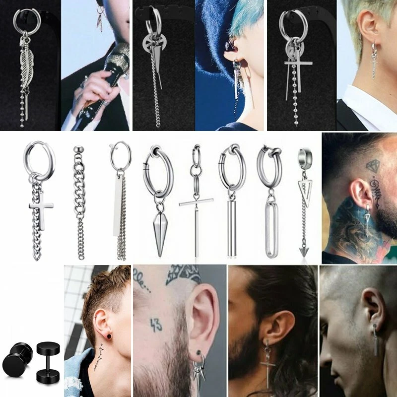 Mens sale punk earrings