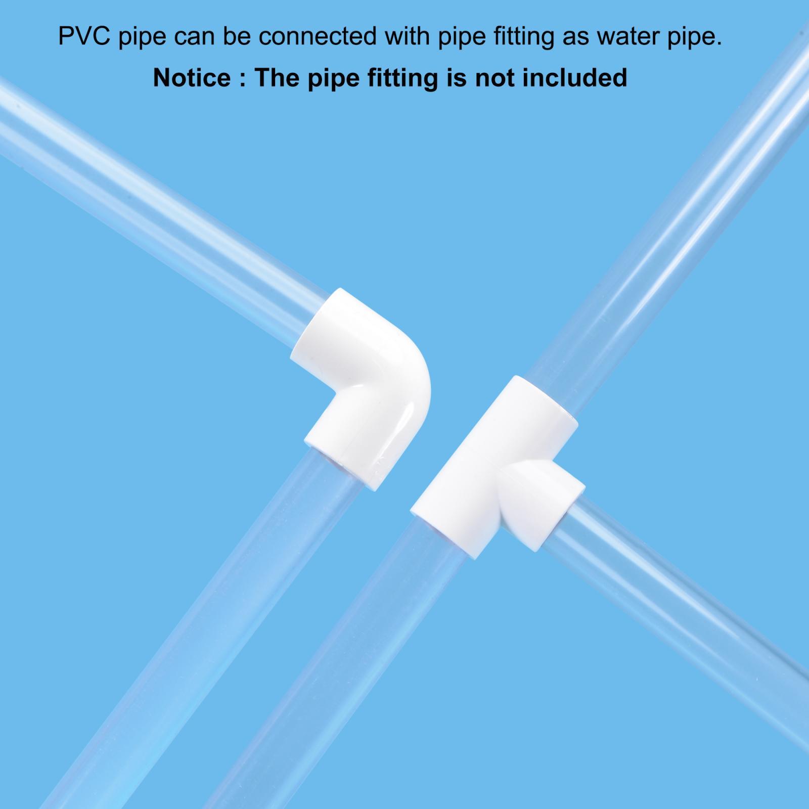 Clear PVC Pipe 20mm ID x 25mm OD 0.5m Rigid Water Pipe eBay