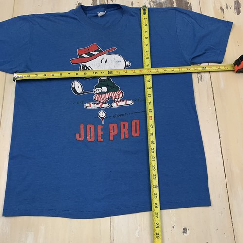 Camiseta de Golf SNOOPY - JOE PRO De Colección Años 70-80 Azul Artex Peanuts, Para Hombre L/XL - Imagen 12 de 12