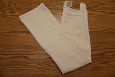 NWT WOMENS LEVI CORDUROY PANTS JEANS 725 Multiple Sizes High Rise Boot Cut Cream