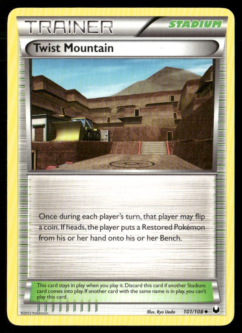 2012 Dark Explorers Set Pokemon Card 101  Twist Mountain NM