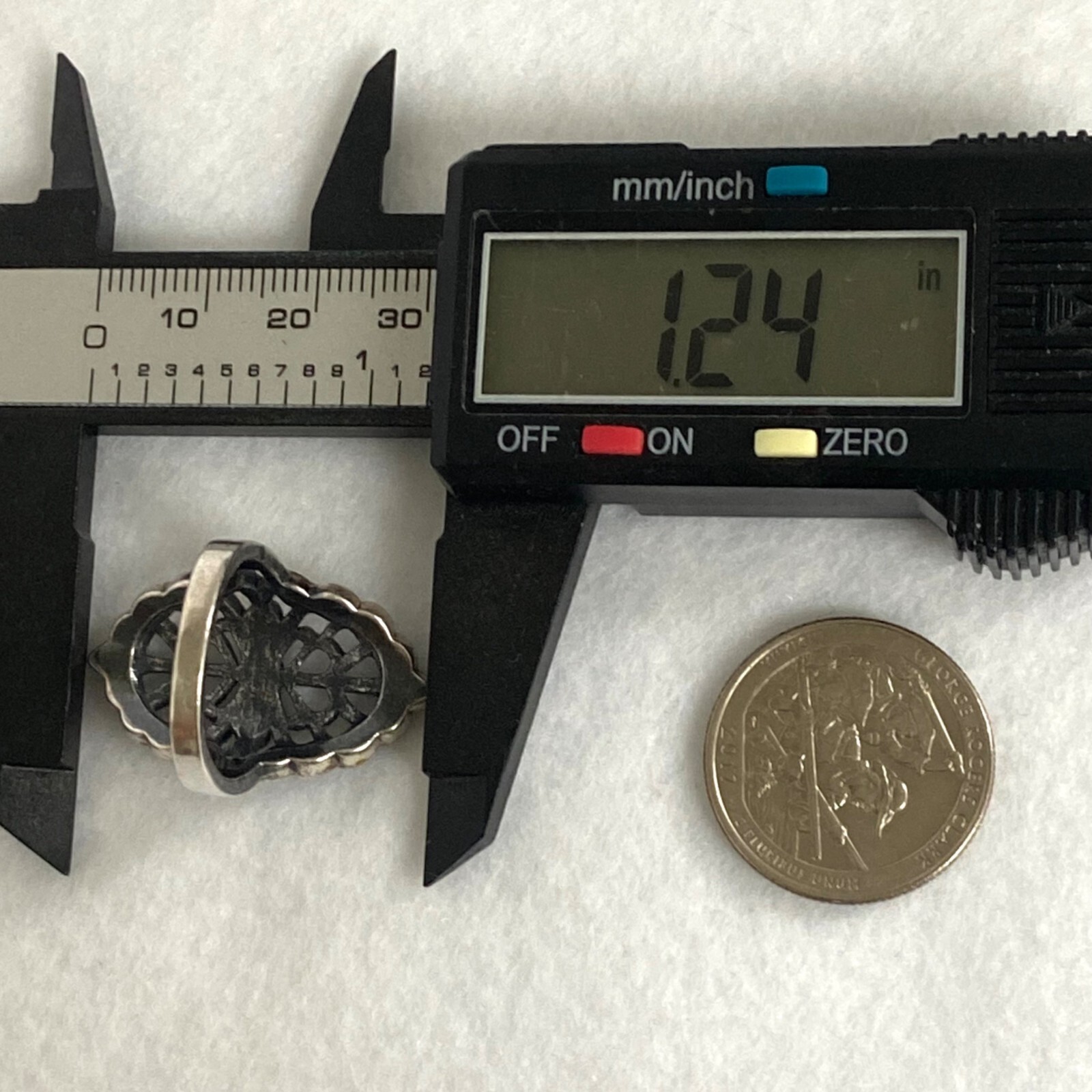 Sterling Silver 925 Openwork Scrollwork Wide Blac… - image 13