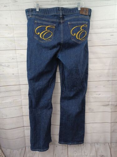 Vintage Dark wash Enyce Blue Jeans Hip Hop Embroid