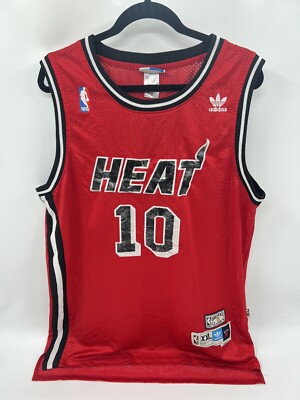 RARE VINTAGE ! Tim Hardaway Adidas Miami Heat home nba jersey Red