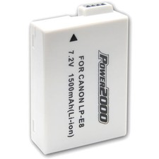 Power2000 LP-E8 Battery for Canon EOS 550D, 600D, 700D Camera