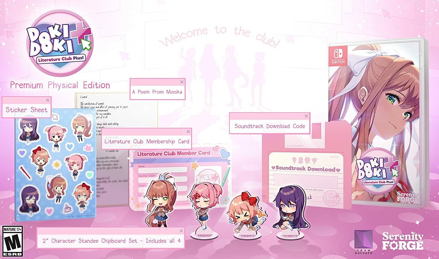 Doki Doki Literature Club Plus! é anunciado para Nintendo Switch