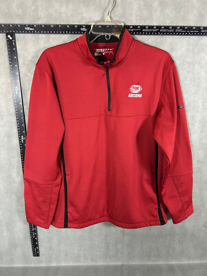Nike Golf Therma Fit Fox Sports Arizona Quarter Zip Mens L Pullover Red Jacket