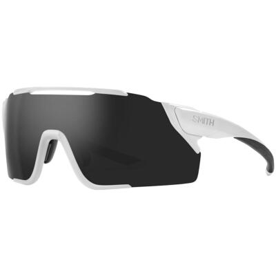 Smith Attack MAG MTB Sunglasses Matte White ChromaPop Black + Bonus Amber Lens