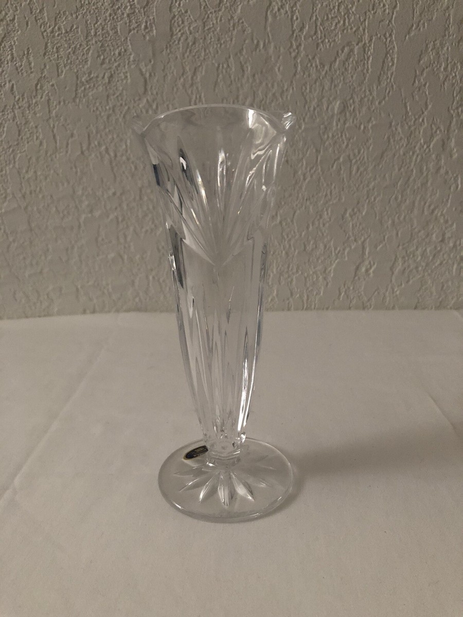Bohemia lead Crystal Over 24% Pbo Czech Republic Vase (New In Box