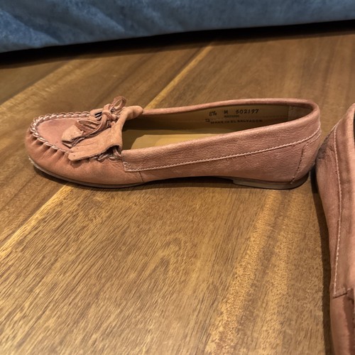 LL Bean Signature Pink Women’s Tassel Moccasins Loafers Shoes size 8.5 - Picture 7 of 7