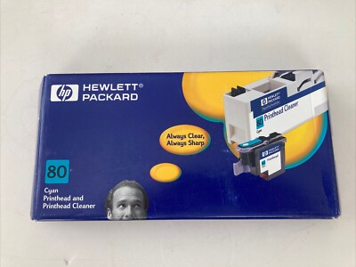 Genuine HP  Designjet 1000 - 80  CYAN Printhead & Cleaner c4821 expired