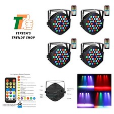 Stage Lighting, 36x1W LED Par Light RGB 7 Channel with Remote for DJ KTV Disc...