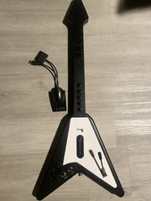 Guitar Hero : Flying V Tac guitar/ with Dongle/ PS2-PS3 