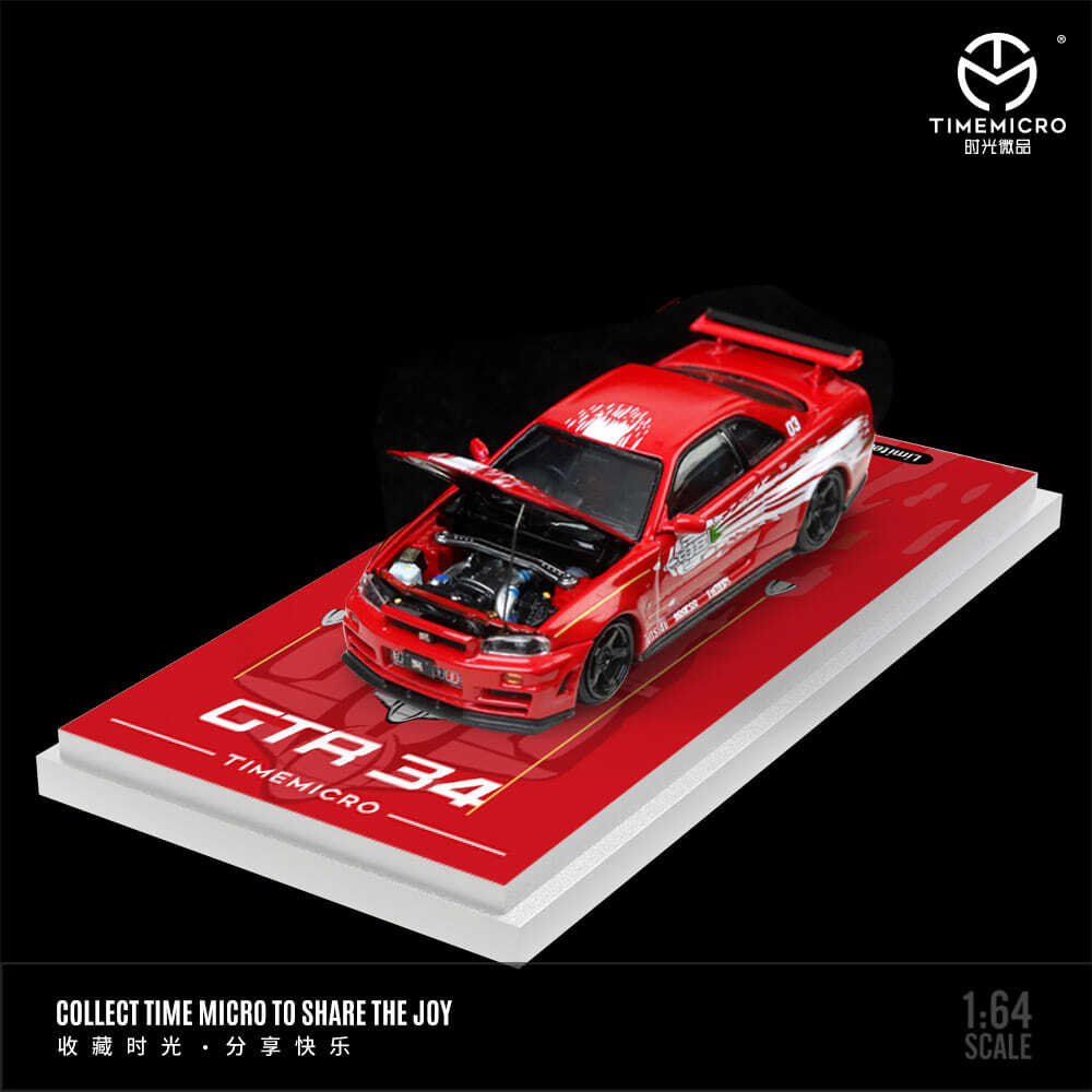 FEB 2025 TM 1/64 NISSAN GT-R R34 Z-Tune FAST & FURIOUS RED +