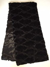 NEW Nice Women Fashion Faux Fur Shawl, Scarf, Black, 70" 18", Free Shipping