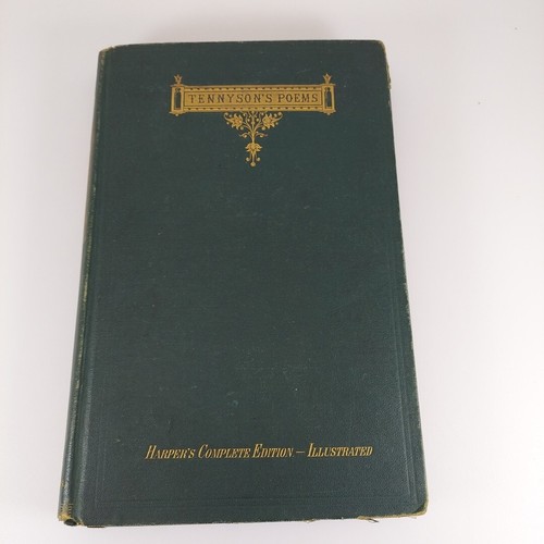 Tennyson's Poems Harper's Complete Edition Illustr HC 1871 Harper And Brothers
