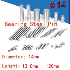  14 14mm Diameter Bearing Steel Pin Cylindrical Solid Dowel Pins 13.8mm-120mm L