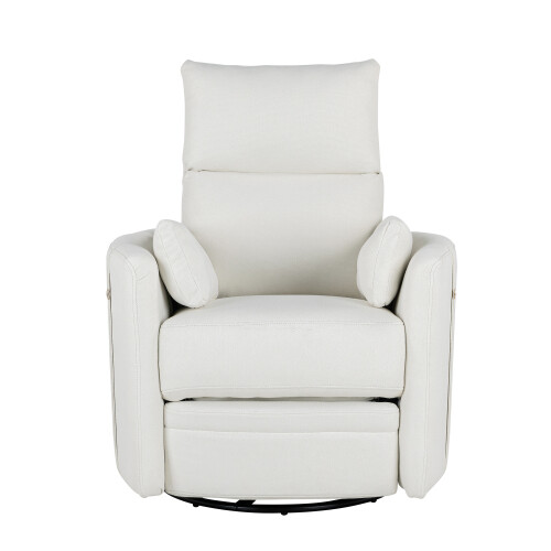 Detachable Pillow Padded Swivel Recliner Manual Rocking Chair Baby
