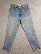 Vintage Guess Jeans Womens 29 Blue High Rise Tapered Ankle Zip Made in USA 80s