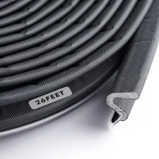 BBTO Door Weather Stripping Soundproof Seal Strip V-Shaped Foam Kerf Frame for D