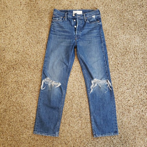 MOTHER Superior Jeans The Tomcat "Playing w/ Scissors" DISTRESSED Women's 27