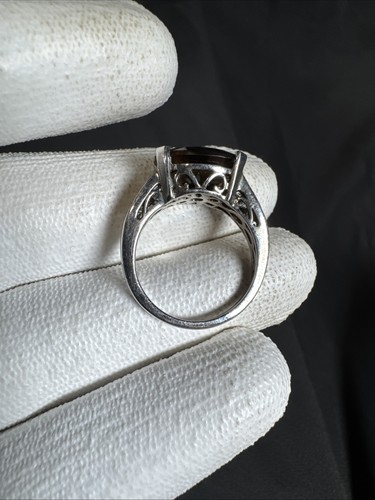 ✨925 Sterling Silver Smokey Quartz Ring Size 8✨ - Picture 5 of 8