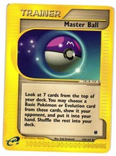 Pokemon TCG Master Ball 143/165 Uncommon Expedition Base Set DMG on eBay