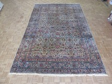 9'7 x 15 Hand Knotted Ivory Antique Kirman Oriental Rug G2851