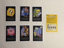 Nintendo 3DS AR Cards Mario Kirby Samus Link Pikmin Complete 7-Card Set
