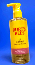 Burt's Bees Oil Control Foaming Cleanser Sensitive Skin Safe 8 oz Deep Cleansing