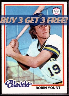BUY 3, GET 3 FREE 1978 TOPPS BASEBALL YOU PICK #001 - #726 $0.99 Ship Unltd. Qty