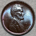 Brilliant Uncirculated 1912-P Lincoln Cent, Attractively Toned specimen.