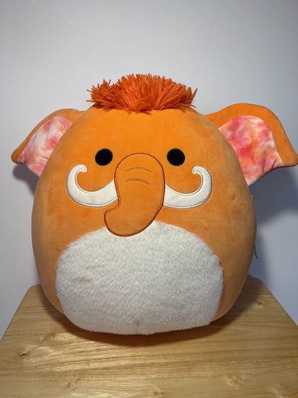 NEW WITH TAG  Squishmallow "Wilbie" the Orange Woolly Mammoth - 16 in