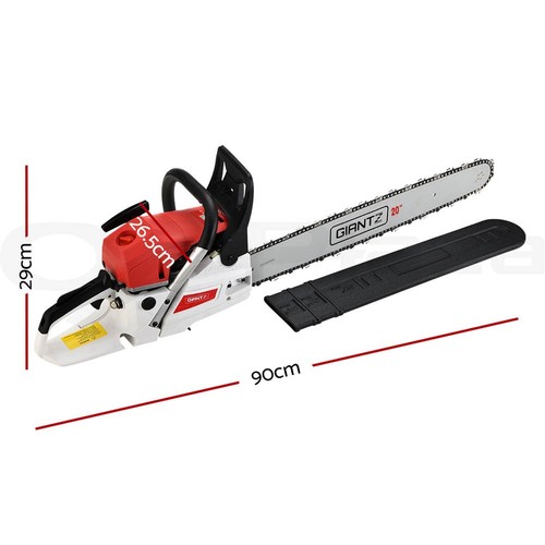 Giantz 62cc Petrol Commercial Chainsaw 20" Bar E-Start Tree Chain Saw Pruning - Picture 10 of 11