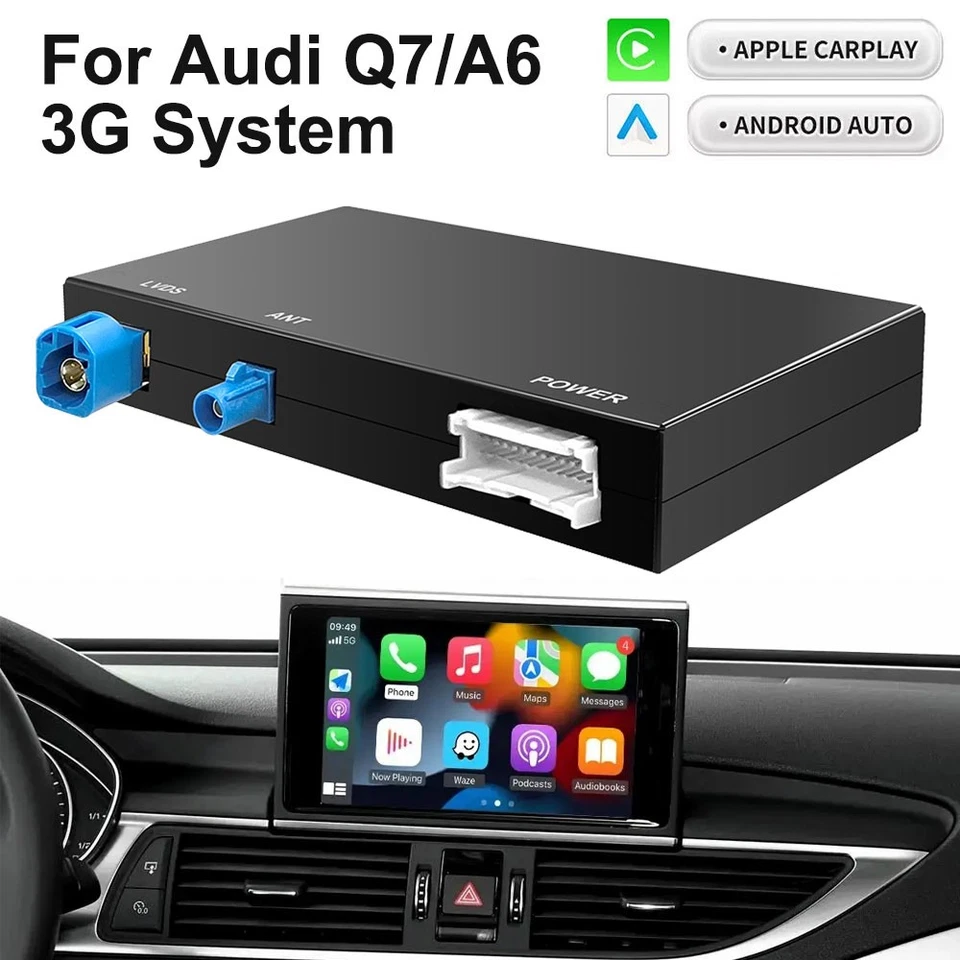 Interfaz automática inalámbrica Carplay Android para Audi A6 S6 2010-2011 Q7 2010-2015 Foto 2 de 4