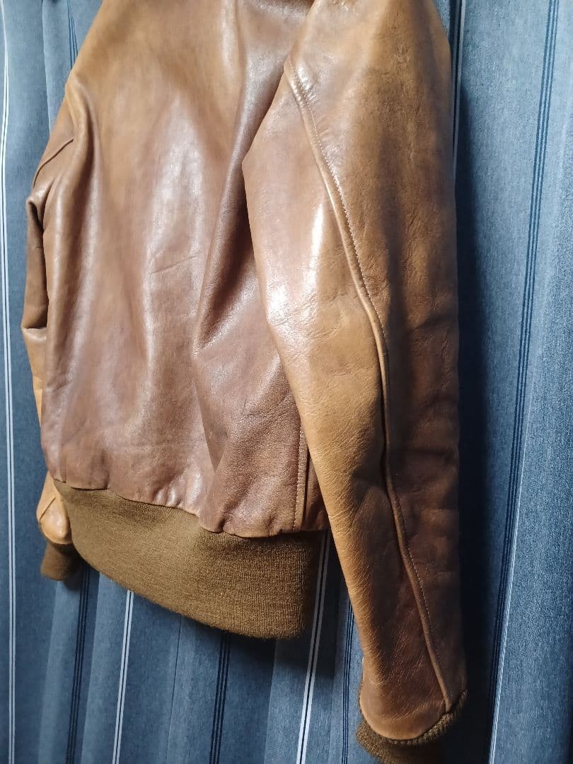 Buzz Rickson's TYPE A2 Brown Leather Jacket Used … - image 8